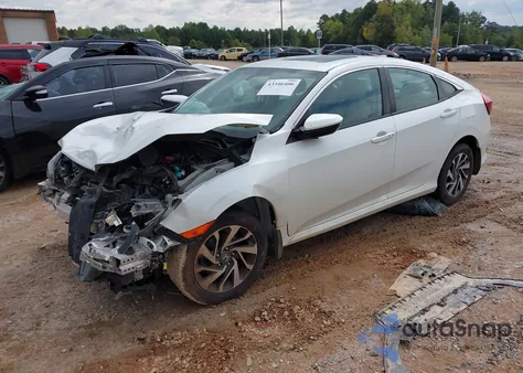 2018 Honda Civic Ex from USA, damaged, VIN 2HGFC2F74JH543240